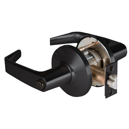 Best Grade 1 Privacy Cylindrical Lock, 15 Lever, D Rose, Non-Keyed, Matte Black Finish, 4-7/8-in ANSI Str 9K30L15DS3622